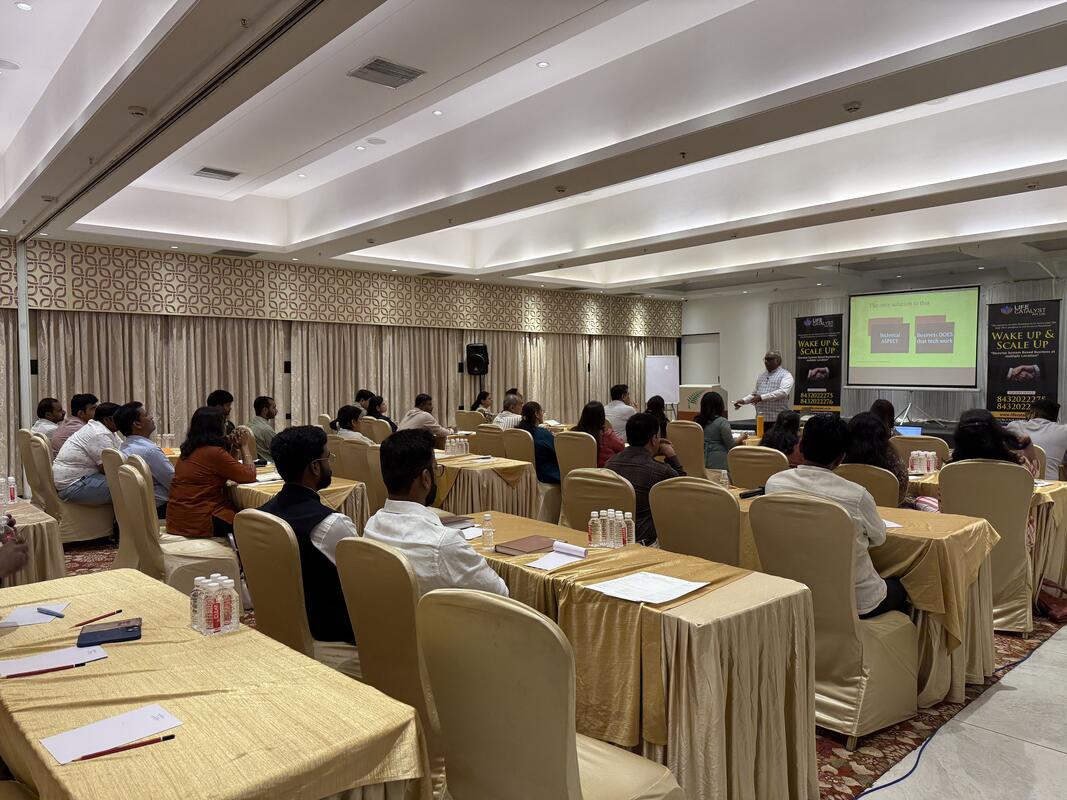 Interactive group discussion during the program