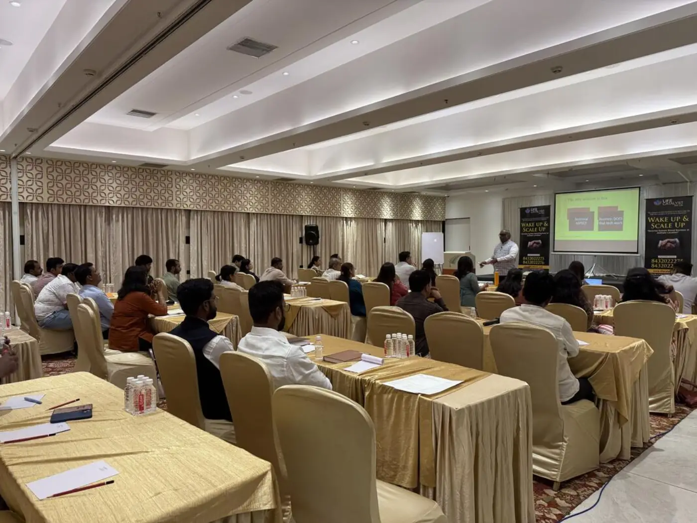 Interactive group discussion during the program